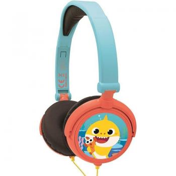 Lexibook Baby Shark Auriculares Estéreo Plegables con Limitador de Volumen - Multicolor