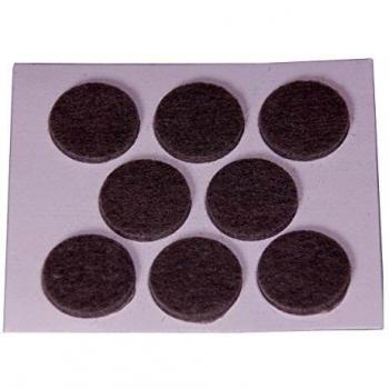 Brinox B76040G Deslizadores de Fieltro sintético, Gris, Diámetro 25 mm, Set de 8 Piezas