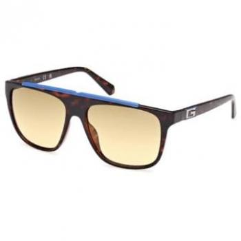 Guess GU00123 Polarized Sunglasses Dark Havana Gradient Brown 58mm