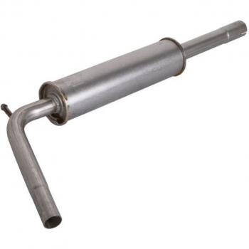 Silenciador central e intermedio ASMET 21.030, tipo de producto: silenciador para sistema de escape automotriz, características: compatible con modelos específicos de vehículos, fabricado en acero inoxidable, diseño que reduce el ruido del