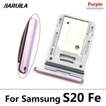 Bandeja SIM y SD para Samsung S20 FE y S21, 10 Piezas con Pin, Repuestos de Smartphone