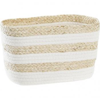 Cesta de fibra natural 28 x 20 x 18 cm