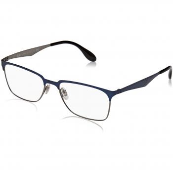 Rayban 0RX 6344 2863 54, Monturas de Gafas Unisex, Top Brushed Dark Blue On Gunme