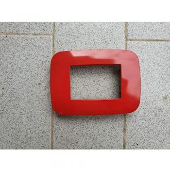 Placa Compatibles Axolute Bticino Color Rojo 4 Foros