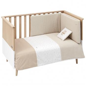 Cambrass Juego de 2 Piezas Funda Nórdica Cuna 60 Sky Beige 100x140 cm