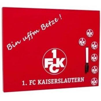 Brauns 18065 - Pizarra magnética del FC Kaiserslautern, Color Rojo