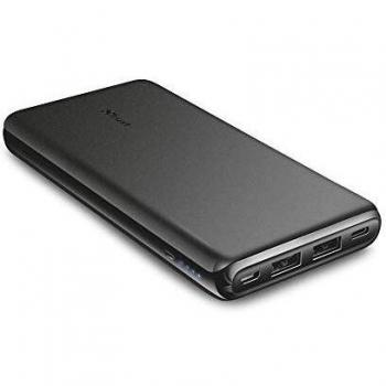 Trust Esla Fino powerbank de 10.000 mAh, batería portátil, negro