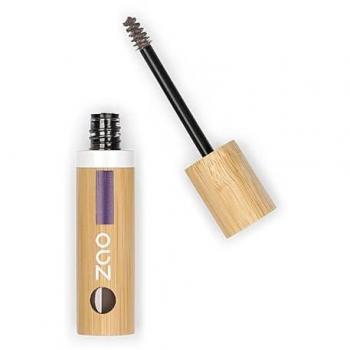 ZAO - Máscara de pestañas y cejas ecológica y recargable 051 Blond / 053 Morena / 053 Dark, 3.6 ml, rímel para cejas en color marrón