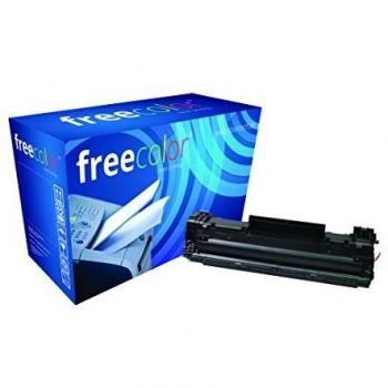 Tóner Freecolor CF283A para HP Laserjet Pro M201dw, M201n, MFP M125nw y MFP M125rnw, rendimiento de 1500 páginas en color negro
