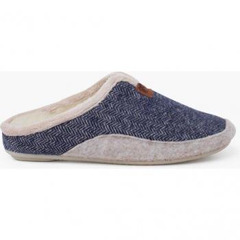 Zapatillas de casa abiertas de niña de pura lana con espiga