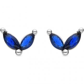Pendientes Luxenter Africa Basic bañados en rodio con diseño de inspiración africana
