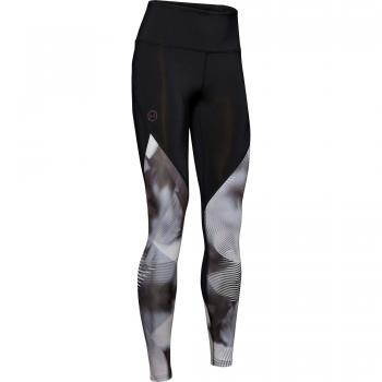 Under Armour Rush-Print Legging, Mujer, Negro, XS