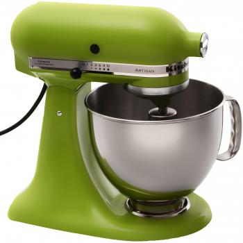 KitchenAid KSM150PSEGA - Robot de cocina, motor de 300 vatios, capacidad de 5 l, 10 velocidades, color verde