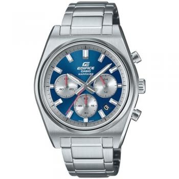Casio Edifice EFB-730D-2AVUEF Men's Quartz Chronograph Watch with Sapphire Glass and Stainless Steel Band