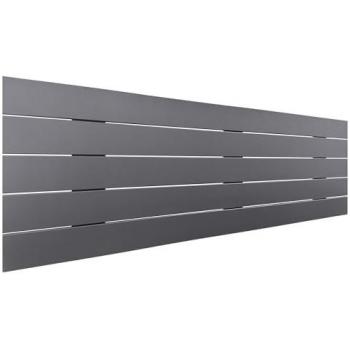 Cabecero de Madera Reciclada DM Estilo Palet Horizontal 135x46cm con Herrajes Incluidos - Gris Sólido