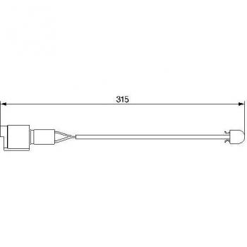Sensor de desgaste de pastillas de frenos BOSCH wear indicator 1 987 474 951