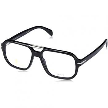 Montura de Gafas Graduadas Unisex David Beckham DB 7108, Color Negro Rutenio, Tamaño 56 MM, Diseño Cuadrado