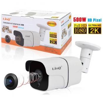 Cámara de Seguridad AHD 1080p con Visión Nocturna y Lente de 3.6mm