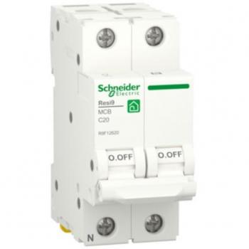 Interruptor magnetotérmico Schneider Electric RESI9 1P+N 20A Curva C