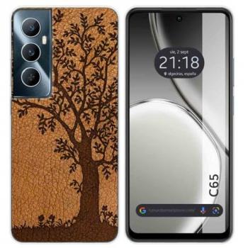 Funda de Silicona para Realme C65 4G con Diseño de Cuero y Dibujos 03