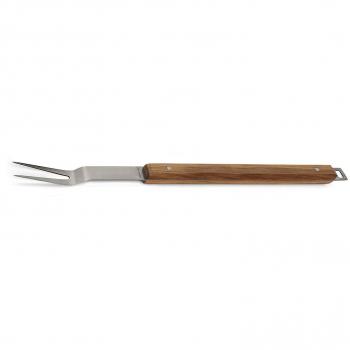 Röshults BBQ - Tenedor acero inoxidable/manejar madera/L x W: 52,8 x 2,8cm