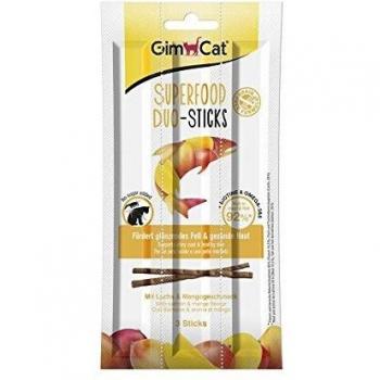 gimcat superalimentos Duo de Sticks Gallina & Bayas, 24 x 3 gato aperitivos