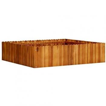 Garden Raised Bed 100x100x25 cm Solid Acacia Wood