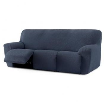 Funda sofá Relax 3 plazas bielástica EYSA Roc Azul 70 x 120 x 260 cm