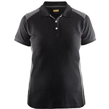 Polo de trabajo para mujer Blaklader, negro/gris claro, talla XS
