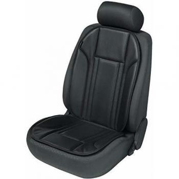 Walser 11229 Funda de Asiento de imitación de Cuero Funda de Asiento Universal Funda de Asiento de Coche en Negro Funda de Asiento de Coche Ravenna
