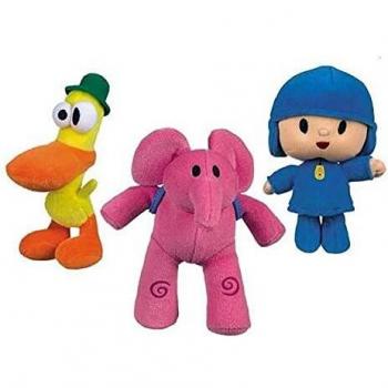 Pocoyó- Peluches Musicales Amigos 25 CM Mod SDOS, Multicolor