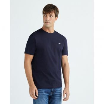 Gant Mens Regular Fit Shield T-Shirt - Evening Blue - Size S