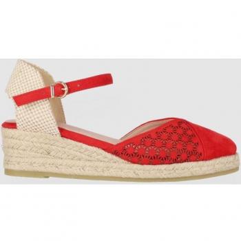 Alpargatas de Cuña Chika10 New Ursula 01 en Color Rojo - Modelo Elegante y Cómodo