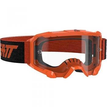 Leatt Velocity 4.5 Motocross Goggles - Neon Orange, Clear Lens (83% VLT), One Size