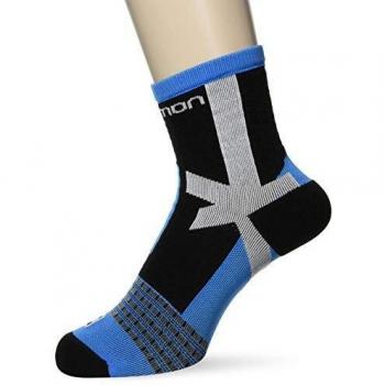 SALOMON Nso Long Run 1 Par de Calcetines Altos, Unisex Adulto, Azul/Negro