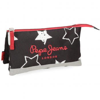 Pepe Jeans Jessa Neceser de Viaje, 22 cm, 1.32 litros, Negro