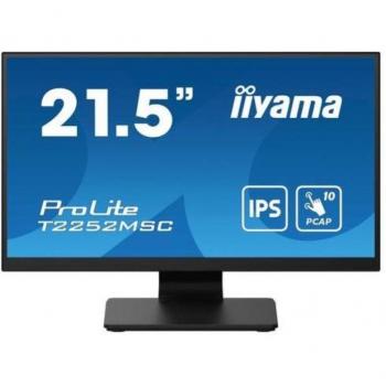 iiyama ProLite T2252MSC-B2 21.5 Full HD LCD Touchscreen Monitor with IPS Panel, 1920 x 1080 Resolution, 75Hz Refresh Rate, HDMI and DisplayPort