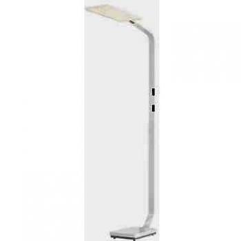 Lámpara de pie Nimbus Force One Power 840 blanca, 4000K, 75W, aluminio brillante