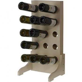 Expovinalia Botellero para 15 Botellas, Madera, Marrón, 70x35x7 cm
