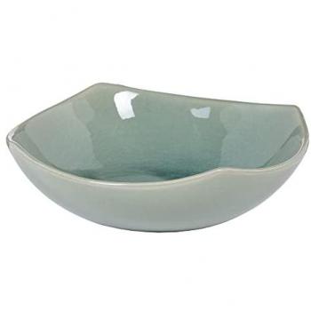 Centro de Mesa Cerámica Azul 22,5 x 22,5 x 7 cm