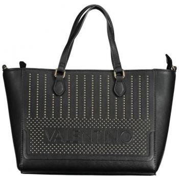 Valentino by Mario Valentino Black Polyethylene Tote Bag, Female, Size: ONE SIZE, Adjustable Strap Handbag with Multiple Pockets