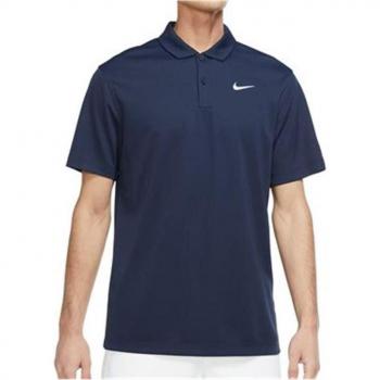 Nike Dri-FIT Solid Polo para Hombre en Azul Oscuro Talla S