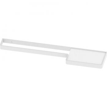 Beltrán - Toallero de barra Turín con bandeja integrada en Corian de 60 cm en color blanco