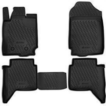 Element EXP.CARFRD00005kh Alfombrillas de Goma Antideslizantes Ford Ranger, 4 Puertas, año 11 â€“ 20, Negro, Passgenaue