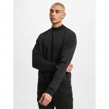 Urban Classics Men's Black Mock Neck Sweatshirt