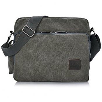 Outreo Bolsos de Tela Bolso Bandolera Hombre Vintage Messenger Bag Bolsos Originales Trabajo Bolsa de Lona para Estudiante Universidad Colegio Bolsas de Viaje Shoulder Bag