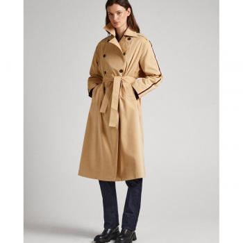 Gabardina Pepe Jeans clásica camel Marla mujer