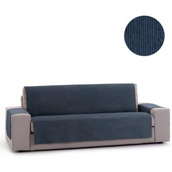 Protector Cubre Sofá Funda de Sofa Adaptable modelo Chenilla, color azul, diseño Elite, para 2 plazas