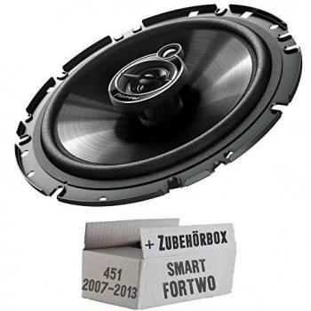Smart ForTwo 451 Front - Pioneer TS-G1733i - 16cm 3-Wege Koaxe Lautsprecher - Einbauset