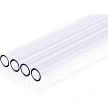 Alphacool Ice Tube 14/11 mm PETG HardTube 80 cm Hose, Transparent, Set of 4, 320